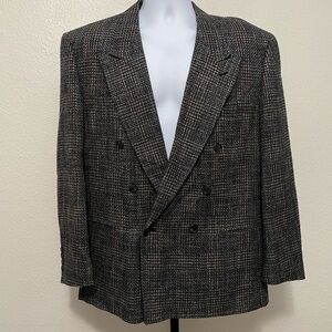 Classic Black and Gray Men's Blazer